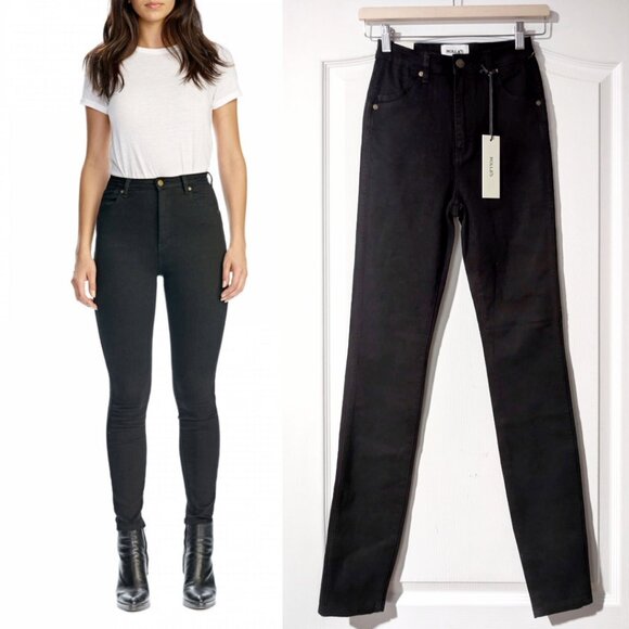 Rolla's | Eastcoast High Rise Skinny Jean In Galaxy Black (26/32) - Picture 1 of 12